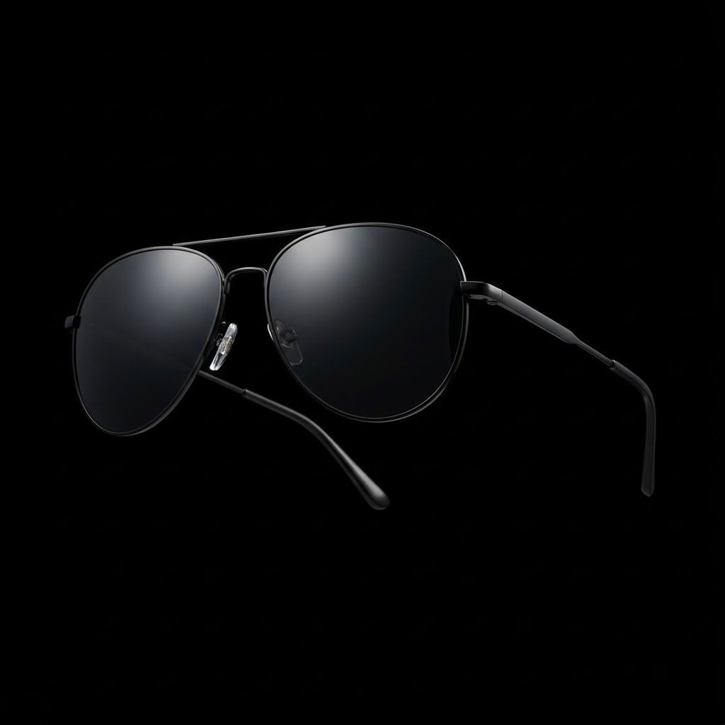 Jet Black Aviators